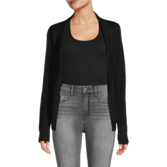 Theory Wool & Silk Sheer Chiffon Back Corpcore Cardigan  -  Size 4 - Picture 1 of 7